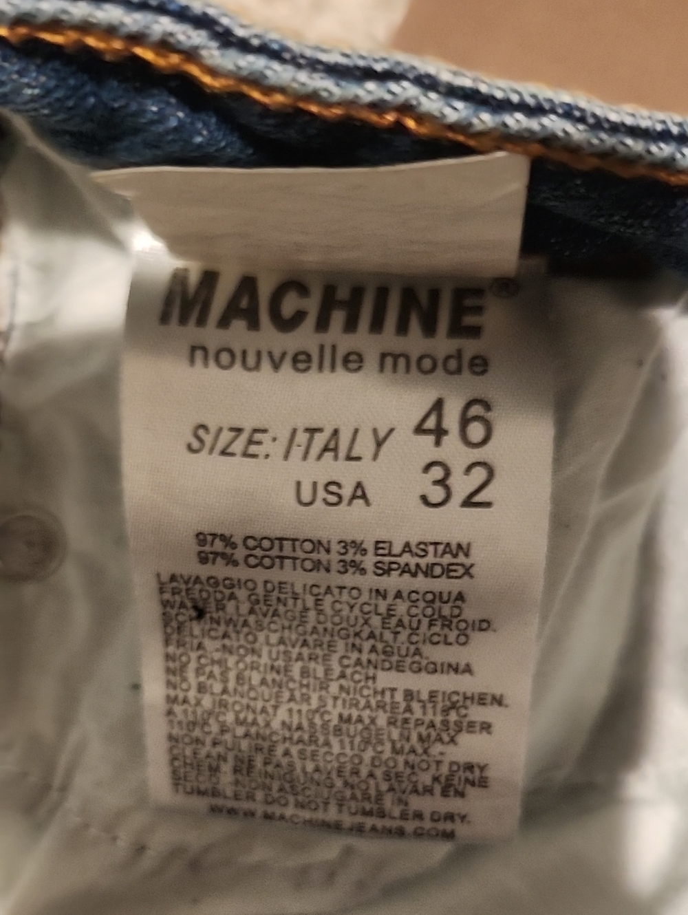 Machine Skinny Ripped Jeans - Blue - Picture 9 of 10